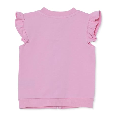 HelloBaby Kız Bebek Basic Yelek Bisiklet Yaka Fermuarlı Atlet