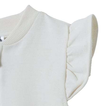 HelloBaby Kız Bebek Basic Yelek Bisiklet Yaka Fermuarlı Atlet