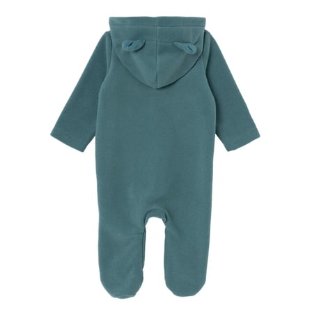 HelloBaby Erkek Bebek Polar Tulum Hayvan Baskılı Kapüşonlu Fermuarlı Uzun Kol Uzun Paça