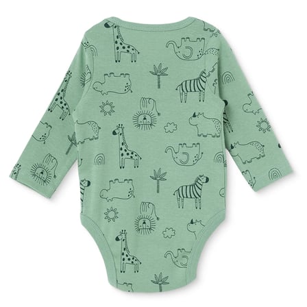 HelloBaby Erkek Bebek Uzun Kol Body Çıtçıtlı Yaka Uzun Kol