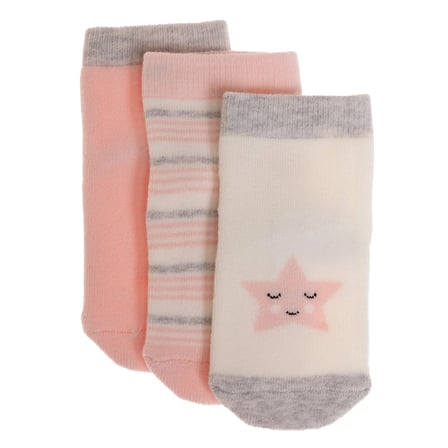 HelloBaby Kız Bebek 3lü Havlu Çorap