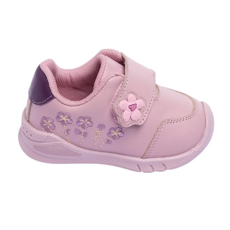 BabyWalk Kız Bebek Günlük Ayakkabı Çiçek Baskılı Cırt Bantlı