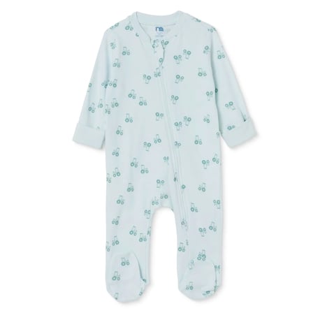 Mothercare Erkek Bebek Tulum Taşıtlar Baskılı Bisiklet Yaka Fermuarlı Uzun Kol Uzun Paça
