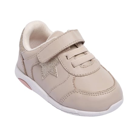 BabyWalk Kız Bebek Günlük Ayakkabı Yıldız Baskılı Cırt Bantlı