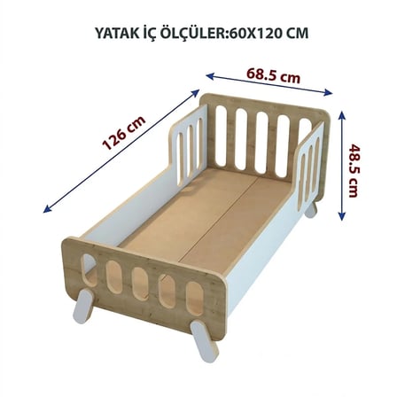 baby plus Montessori Karyola 60x120 cm