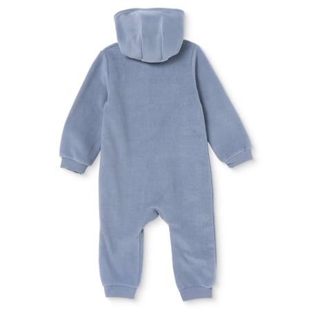 HelloBaby Erkek Bebek Polar Tulum Dinozor Baskılı Kapüşonlu Fermuarlı Uzun Kol Uzun Paça