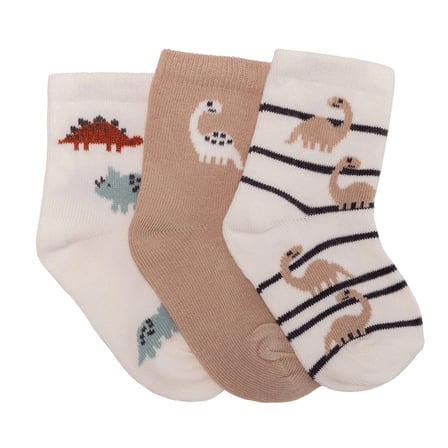 HelloBaby Erkek Bebek 3lü Soket Çorap Araba Baskılı