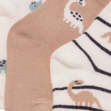 HelloBaby Erkek Bebek 3lü Soket Çorap Araba Baskılı