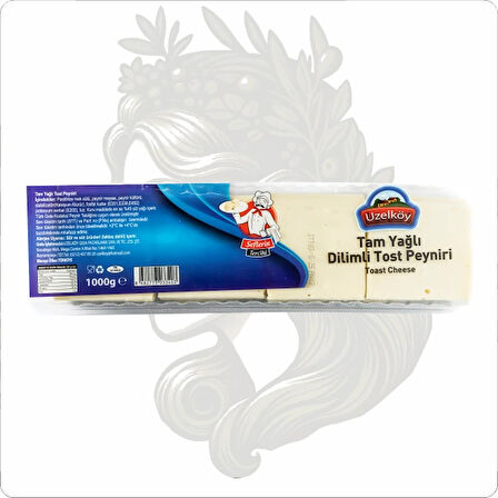 UZELKÖY 1000 GR TAM YAĞLI DİLİM KAŞAR (MAVİ)