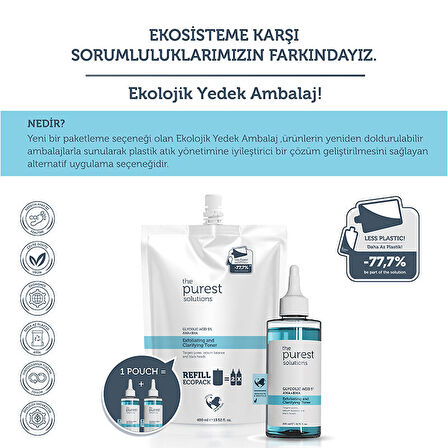 The Purest Solutions Exfoliating + Clarifying Toner 400 ml - Refill