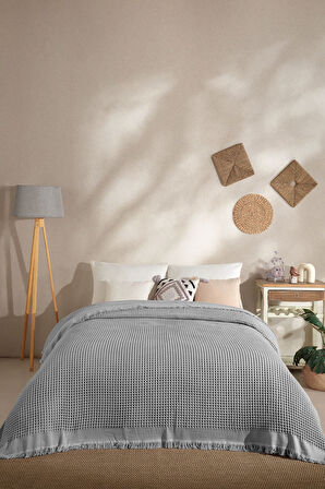 ELART Ruffle Pike Tek Kişilik (160x220 cm) Gri
