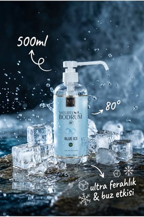 Blue İce Kolonya 500 ml Sprey Başlıklı Buzlu Ferah Ekonomik Boy %80 Alkollü