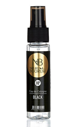 Black Kolonya 60 ML x 4 adet    Sprey Başlık NATUREL BODRUM