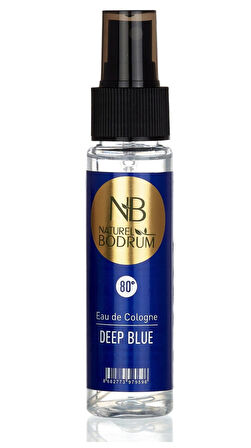 Deep Blue Kolonya 60 ML x 4 adet Sprey Başlık NATUREL BODRUM