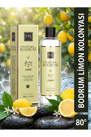 Lemon Kolonyası 400 ml Dökmeli Klasik Lemon Aile Boy Misafir İkramı %80 Alkollü