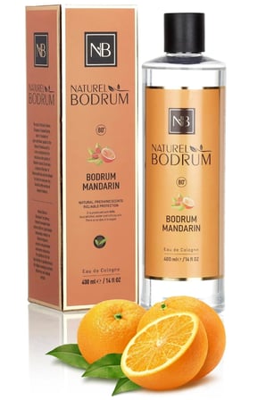 Mandarin Kolonya İkili Set (400 ml Dökmeli + 60 ml Sprey Cep Boy) %80 Alkollü