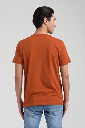 New World Polo Bisiklet Yaka Kiremit Slim Fit TİŞÖRT 22SSM20266