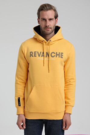 Kapüşonlu Hardal Slim Fit Sweatshirt 22FWM64031