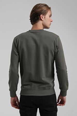 Bisiklet Yaka Haki Regular Sweatshirt 22FWM60117