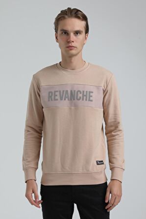 Bisiklet Yaka Bej Regular Sweatshirt 22FWM60117