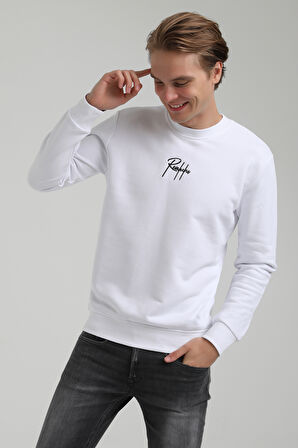 Bisiklet Yaka Beyaz Regular Sweatshirt 22FWM60129