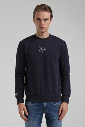 Bisiklet Yaka Lacivert Regular Sweatshirt 22FWM60129