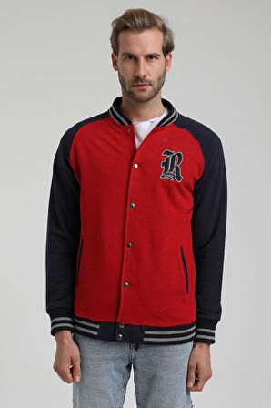New World Polo Kolej Yaka Kırmızı Slim Fit Ceket 22FWM60131