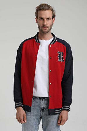 New World Polo Kolej Yaka Kırmızı Slim Fit Ceket 22FWM60131