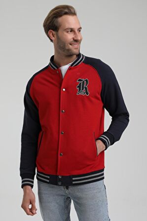 New World Polo Kolej Yaka Kırmızı Slim Fit Ceket 22FWM60131