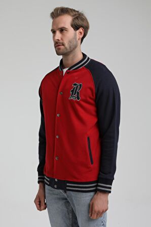 New World Polo Kolej Yaka Kırmızı Slim Fit Ceket 22FWM60131