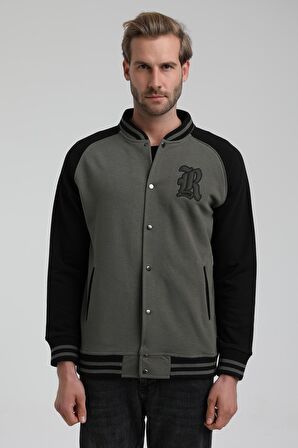 New World Polo Kolej Yaka Haki Slim Fit Ceket 22FWM60131
