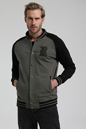 New World Polo Kolej Yaka Haki Slim Fit Ceket 22FWM60131