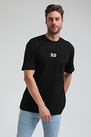 Bisiklet Yaka Siyah Slim Fit Tişört 23SSM20335