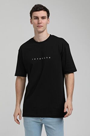 Bisiklet Yaka Siyah Slim Fit Tişört 23SSM20334