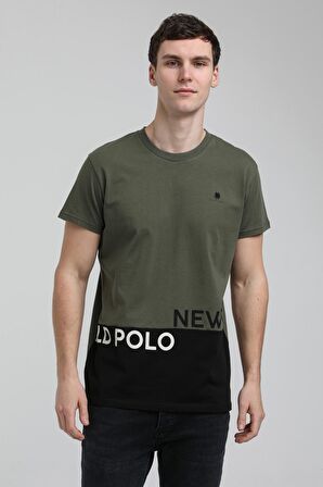 New World Polo Bisiklet Yaka Haki Slim Fit Tişört 23SSM20310
