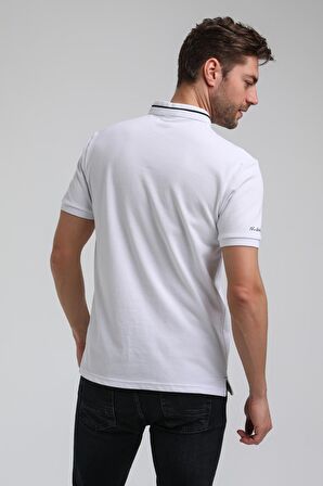 New World Polo Hakim Yaka Beyaz Slim Fit Polo 23SSM10247
