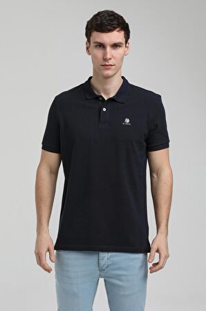 New World Polo Polo Yaka Lacivert Regular Custom Polo 23SSM10248