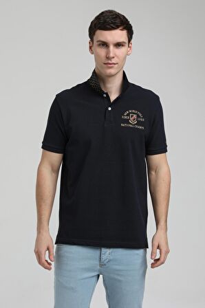 New World Polo Polo Yaka Lacivert Regular Custom Polo 23SSM10251