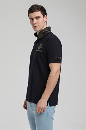 New World Polo Polo Yaka Lacivert Regular Custom Polo 23SSM10251