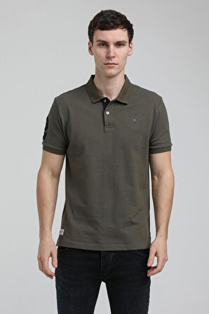 New World Polo Polo Yaka Haki Regular Custom Polo 23SSM10253