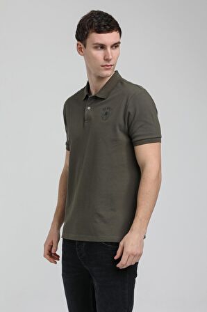 New World Polo Polo Yaka Haki Regular Custom Polo 23SSM10253