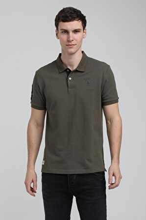 New World Polo Polo Yaka Haki Regular Custom Polo 23SSM10253