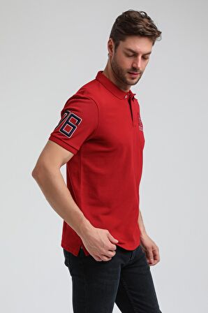 New World Polo Polo Yaka Kırmızı Regular Custom Polo 23SSM10254