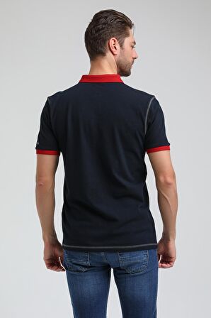 New World Polo Polo Yaka Lacivert Regular Custom Polo 23SSM10257