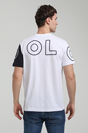 New World Polo Bisiklet Yaka Beyaz Slim Fit Tişört 23SSM20326