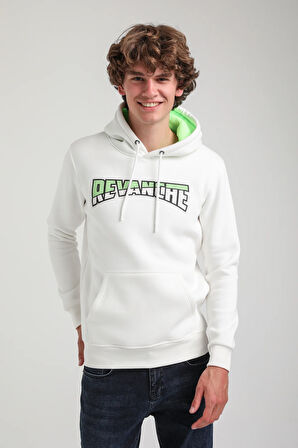 Kapüşonlu Ekru Slim Fit Hoodie 23FWM64058