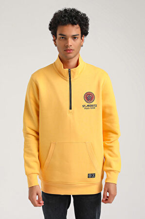 Hardal Slim Fit Half-Zip Sweatshirt 23FWM64064