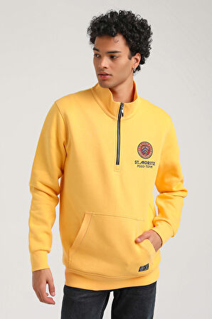 Hardal Slim Fit Half-Zip Sweatshirt 23FWM64064