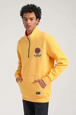 Hardal Slim Fit Half-Zip Sweatshirt 23FWM64064