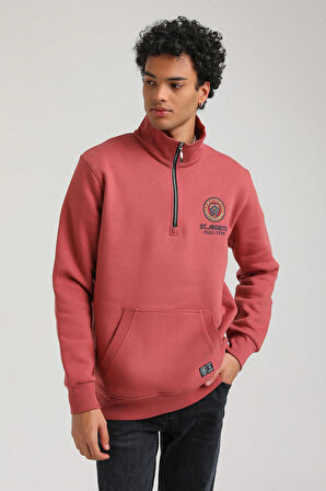 Kestane Slim Fit Half-Zip Sweatshirt 23FWM64064